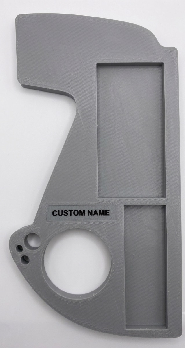 Custom-name caddy